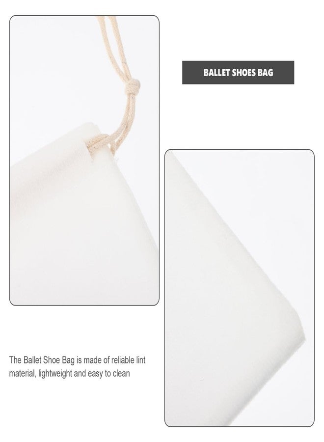 BESTYASH 3 Pcs Pointe Shoe Bag Dance Shoe Bags Shoe Storage Ballet Dance Shoes Bag Drawstring Dance Shoe Pouch Bag for Women Girls, Medium Women/Medium Men - Image 4